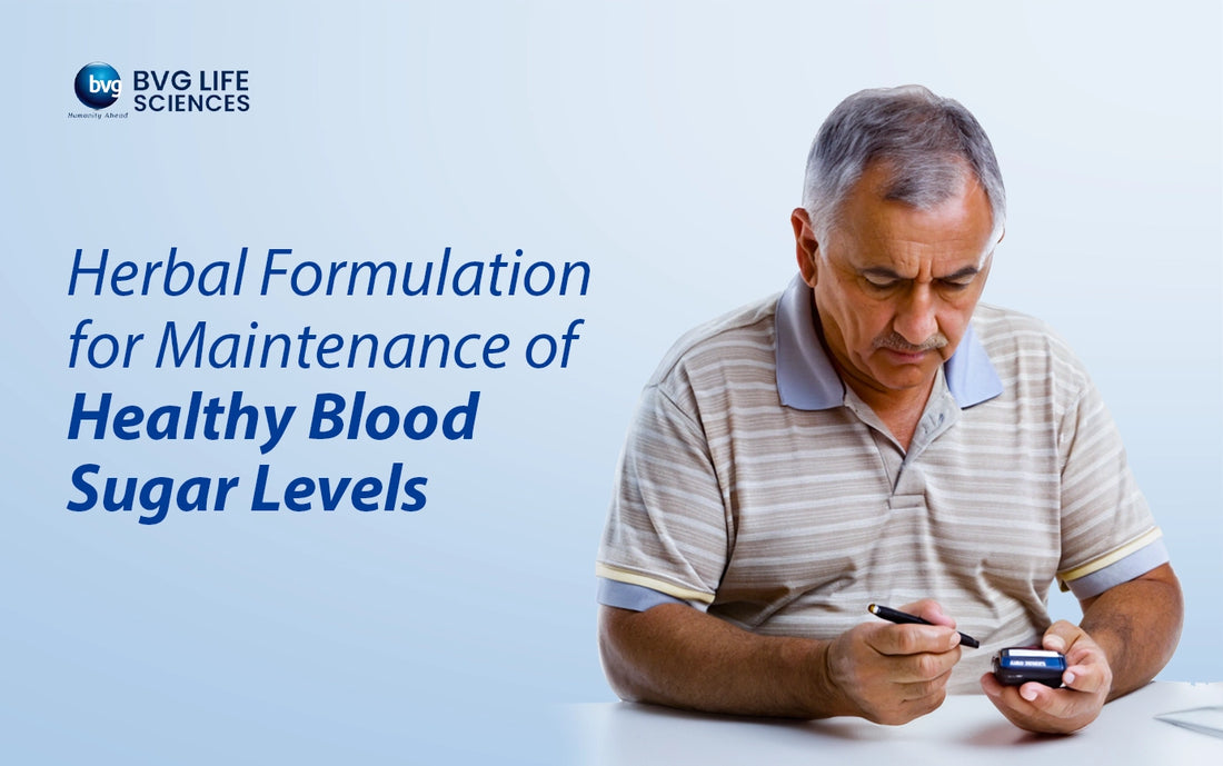 Herbal Formulation for Maintenance of Healthy Blood Sugar Levels