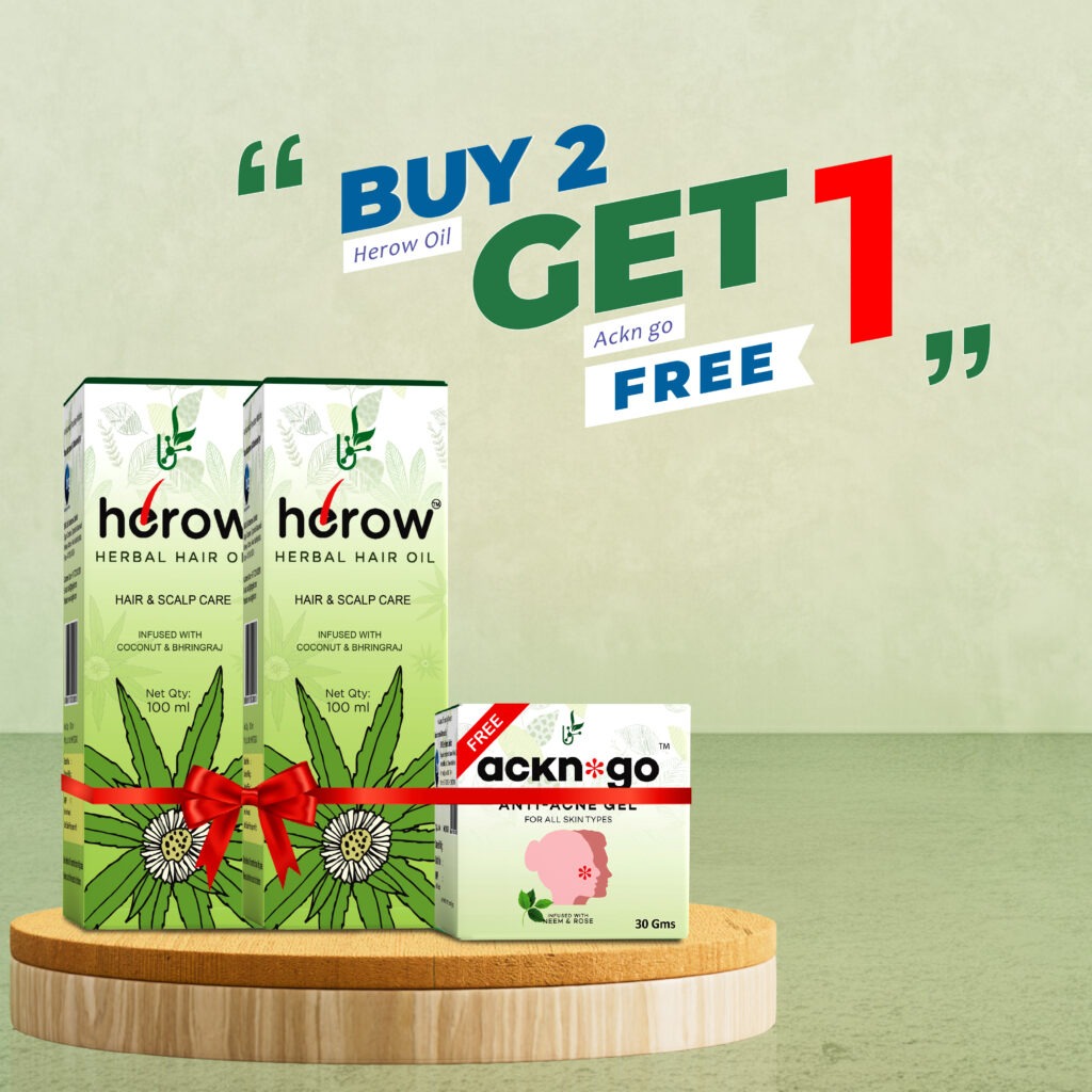 Buy 2 (Herow hair oil-100 ML) & Get Ackn Go Free