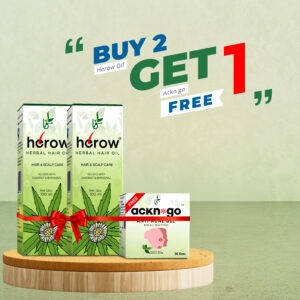 Buy 2 (Herow hair oil-100 ML) & Get Ackn Go Free