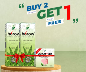 Buy 2 (Herow hair oil-100 ML) & Get Ackn Go Free