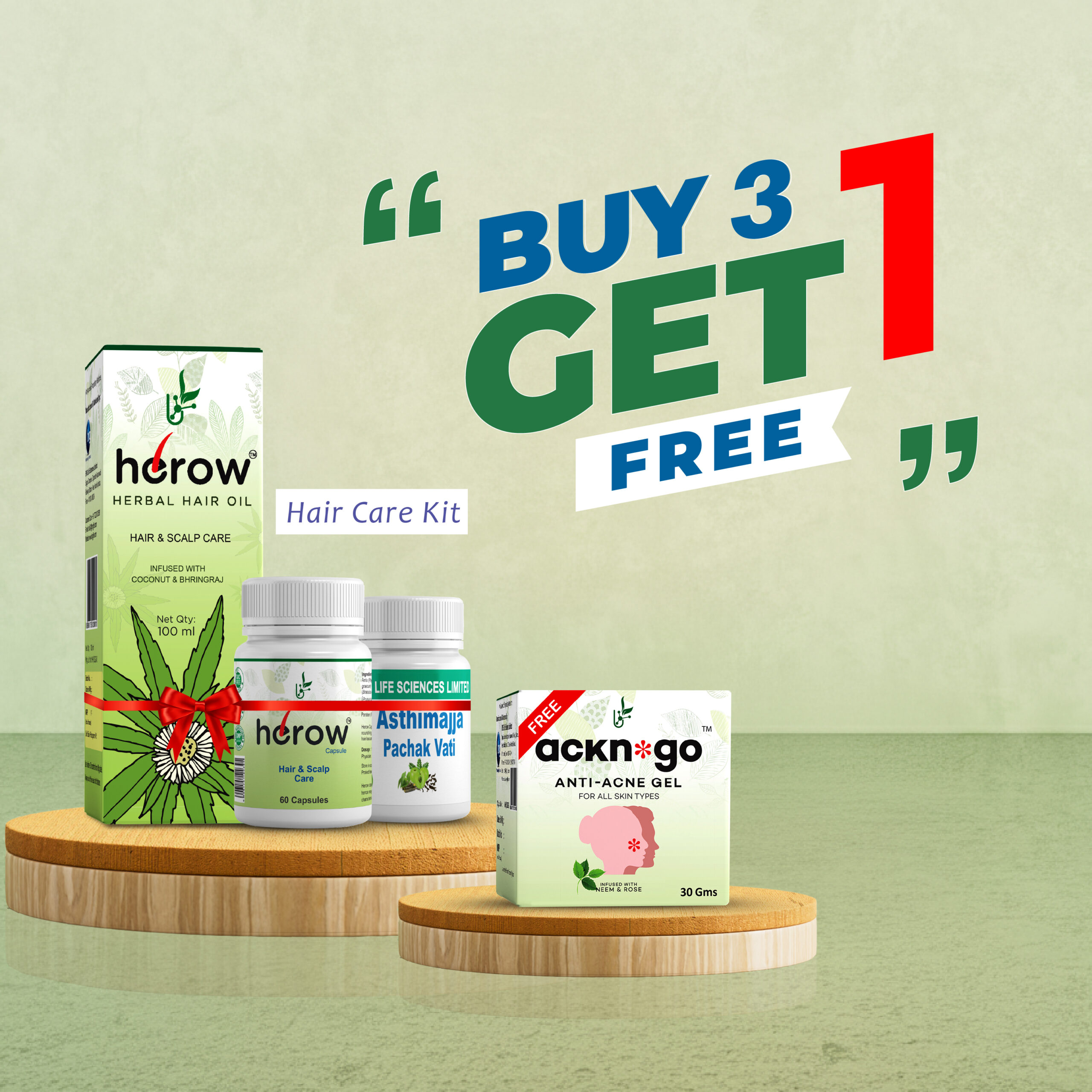 Buy (Hair care kit) & Get Ackn Go free