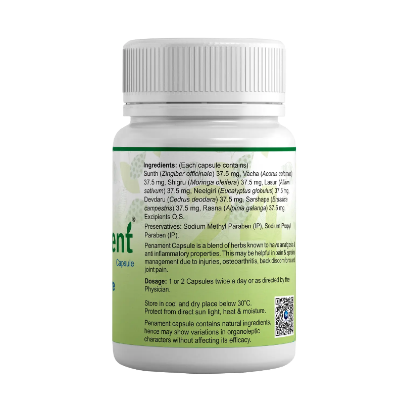 Ingredients & Usage info of Penament Capsule