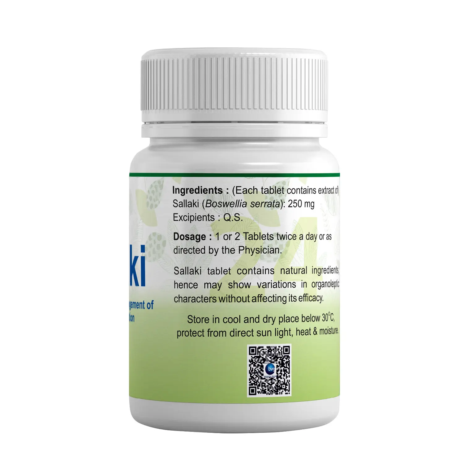 Ingredients & Usage info of Sallaki Tablet